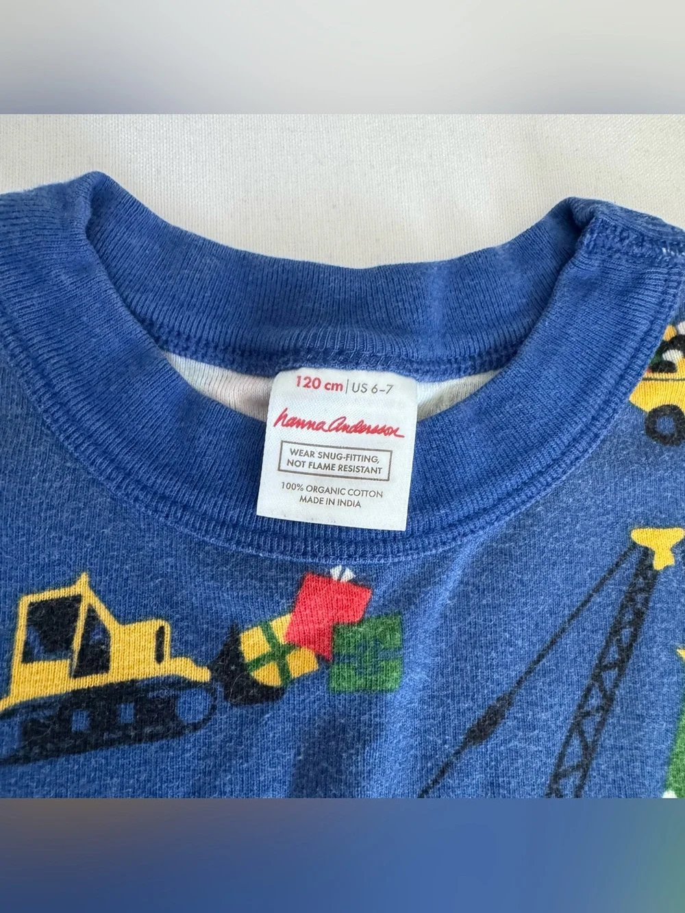 Hanna Andersson Boys Sz 6 Long John holiday pajamas